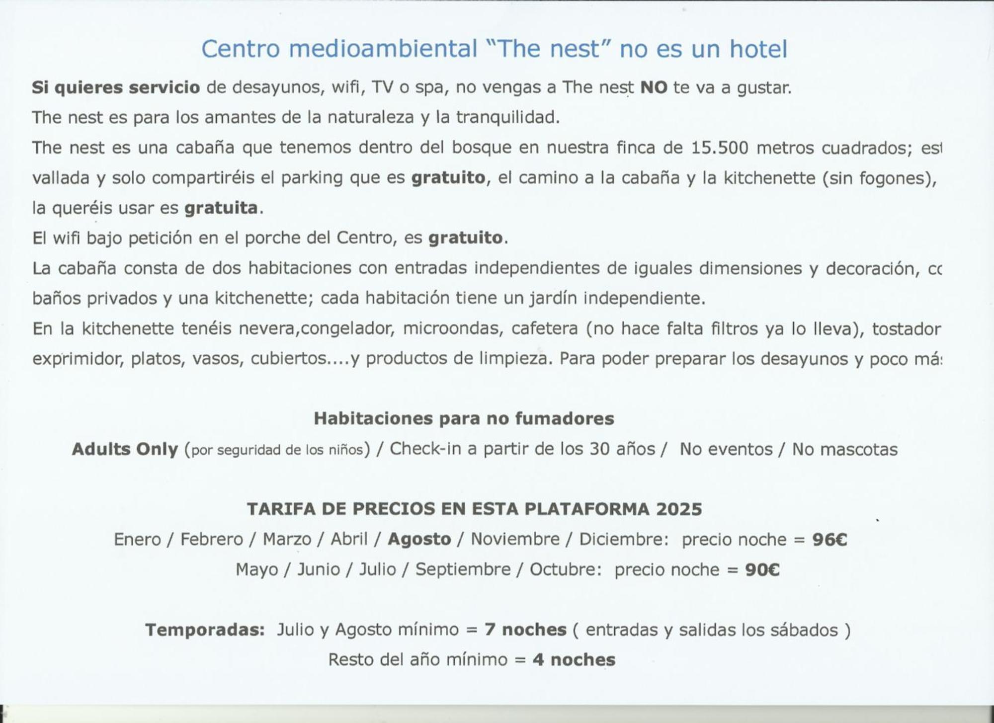 Гостевой дом Centro Medioambiental The Nest - Adults Only El Plano Экстерьер фото